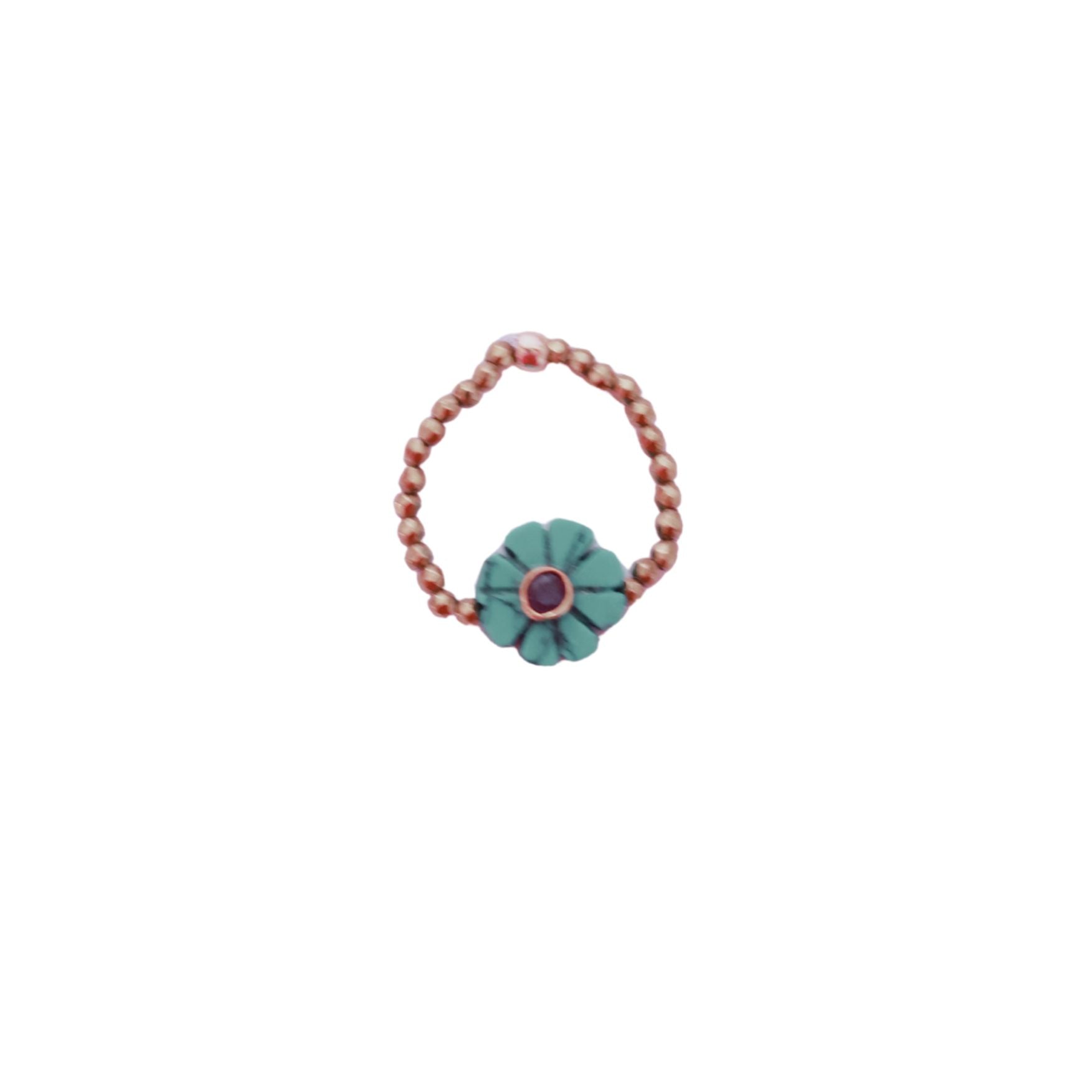 Flower turquoise, bague