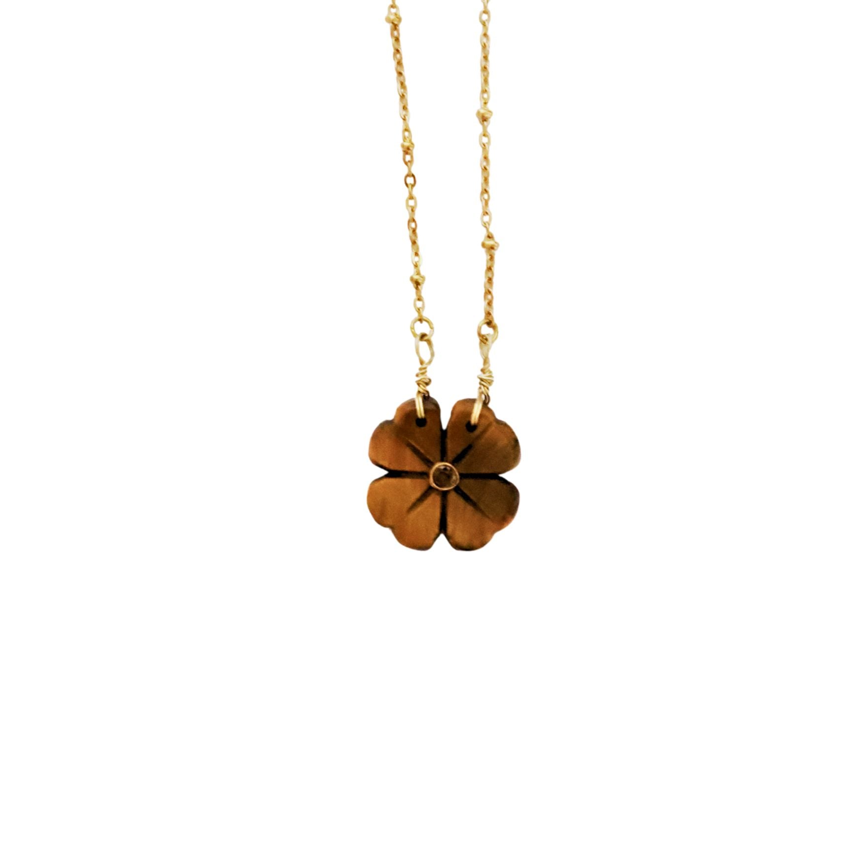 Flower oeil du tigre, Collier