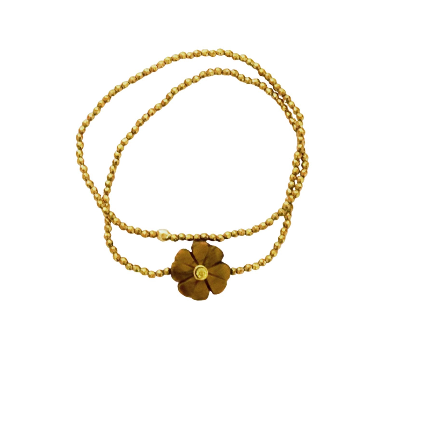 Flower oeil du tigre double bracelet