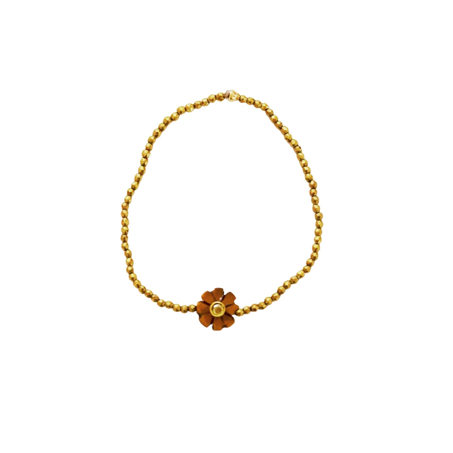 Flower oeil du tigre, bracelet simple