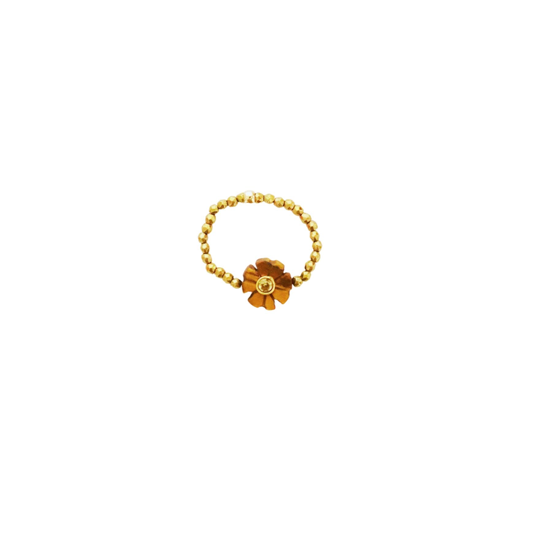 Flower oeil du tigre, bague