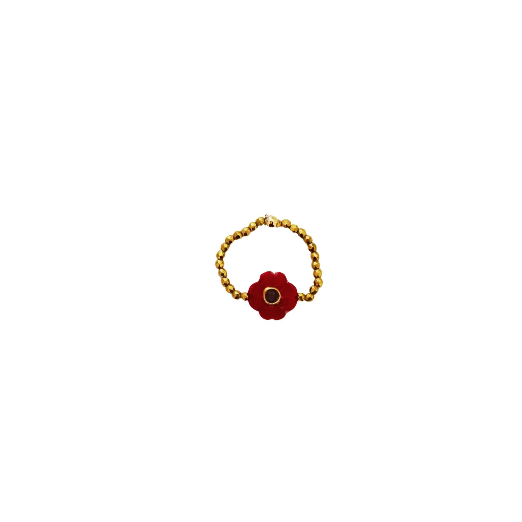 Flower rubis indien, bague