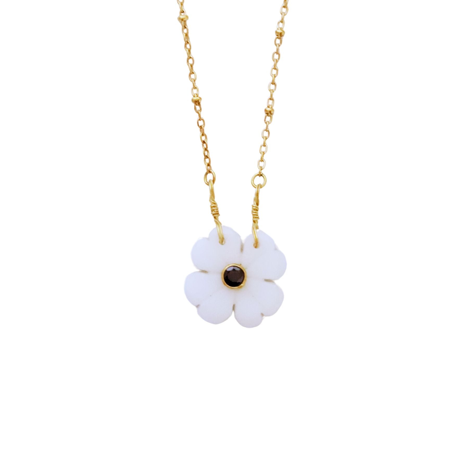 Flower nacre, Collier